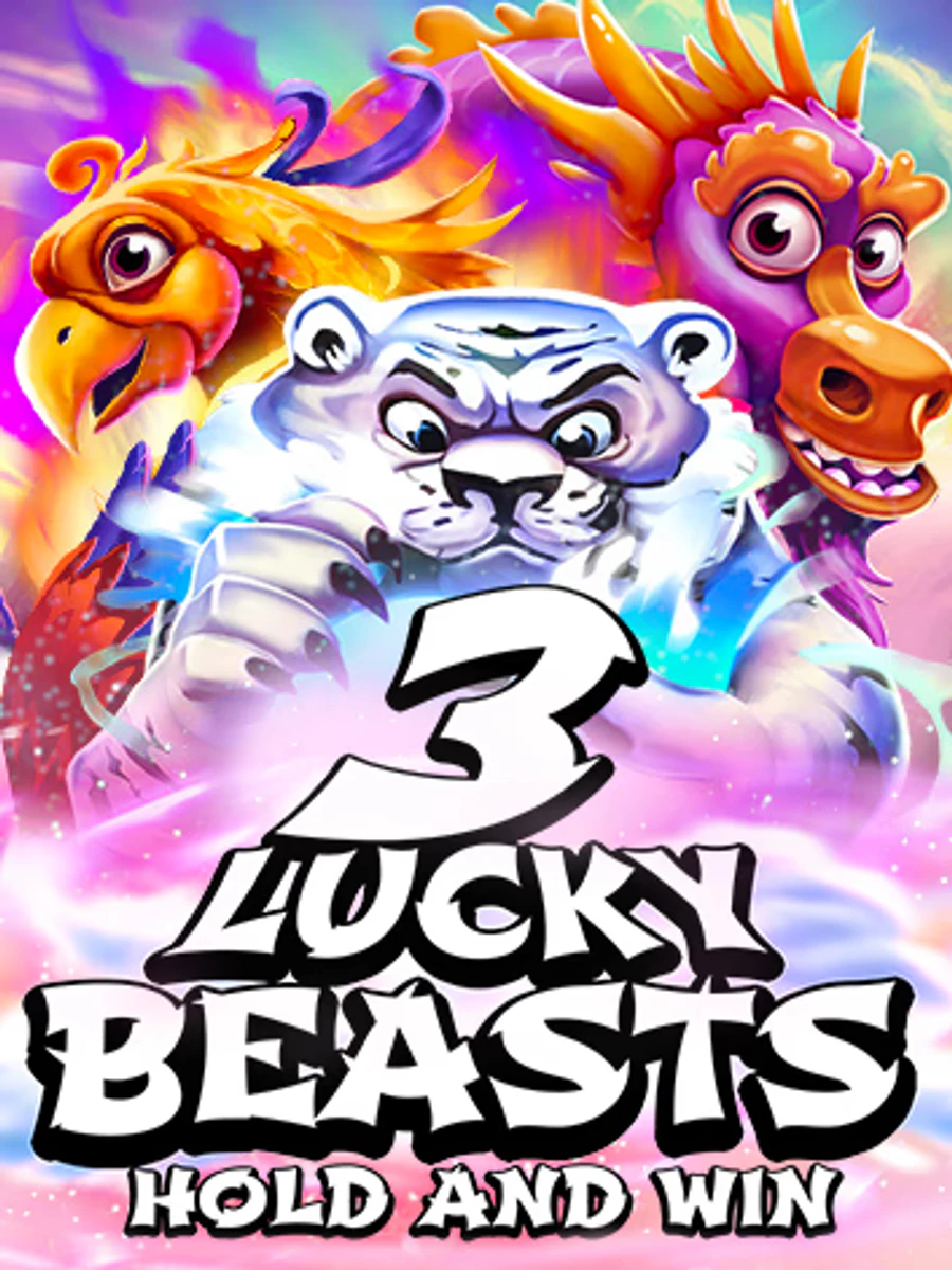 3 Lucky Beasts Hold and Win slot artwork