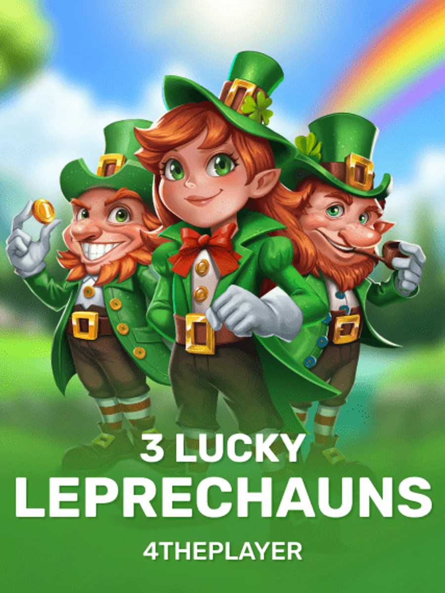 3 Lucky Leprechauns casino game artwork