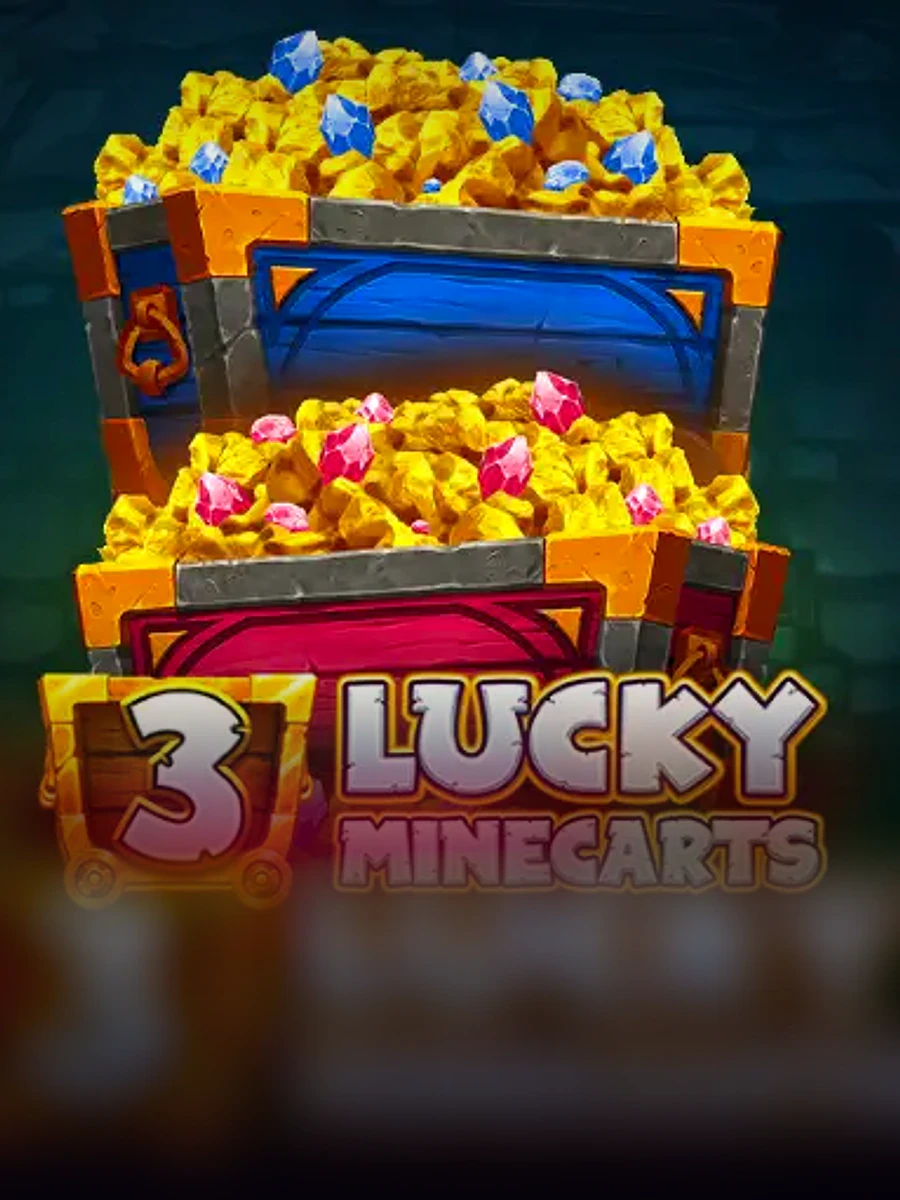 3 Lucky Minecarts Hold and Win casino game artwork