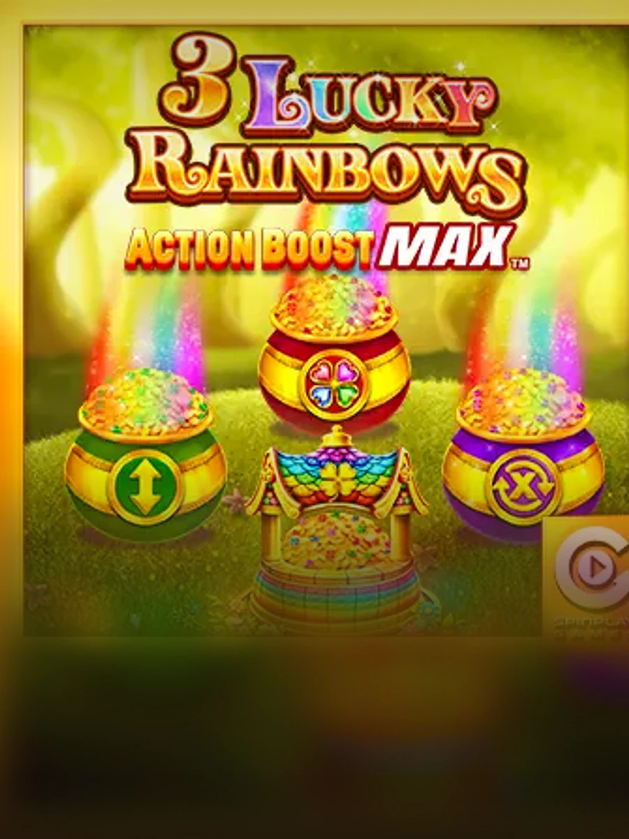 3 Lucky Rainbows Action Boost Max slot artwork