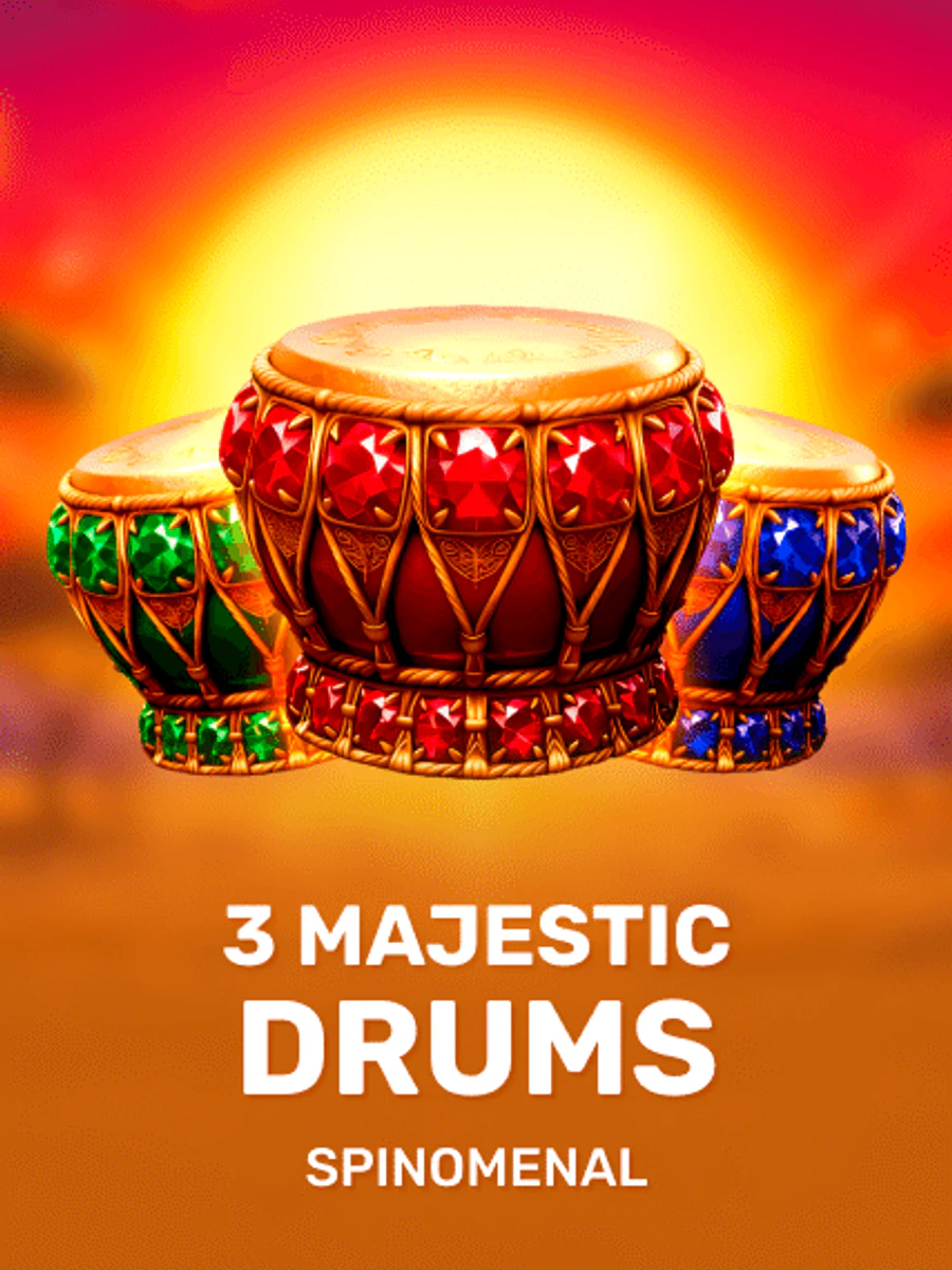 3 Majestic Drums slot artwork