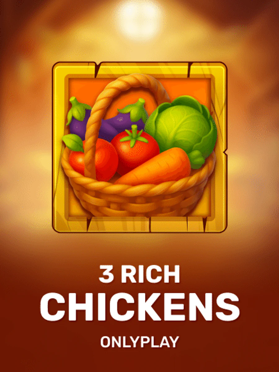 3 Rich Chickens slot artwork