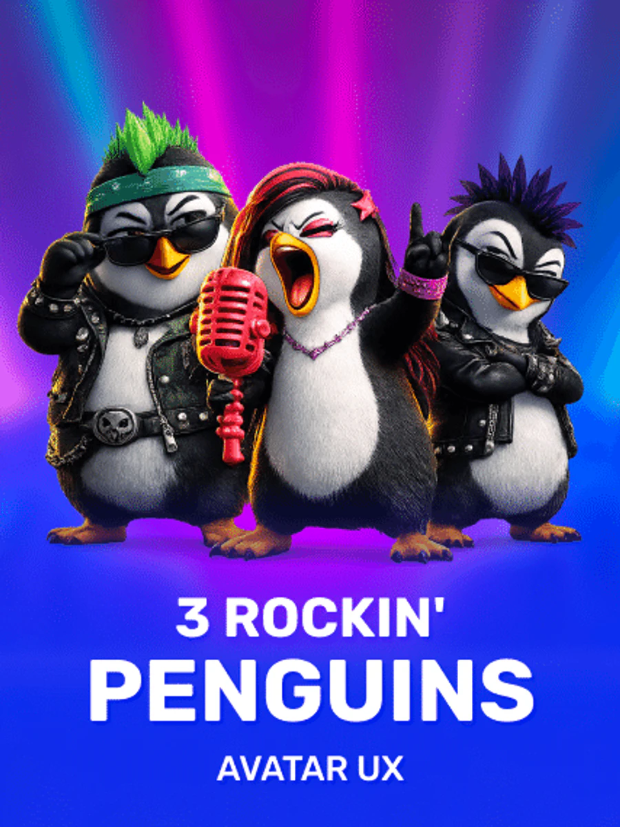 3 Rockin’ Penguins slot artwork