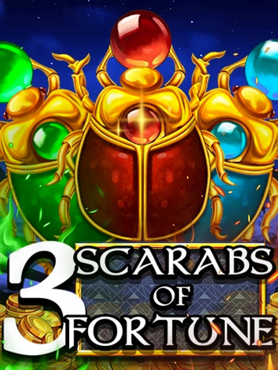 3 Scarabs of Fortune slot artwork