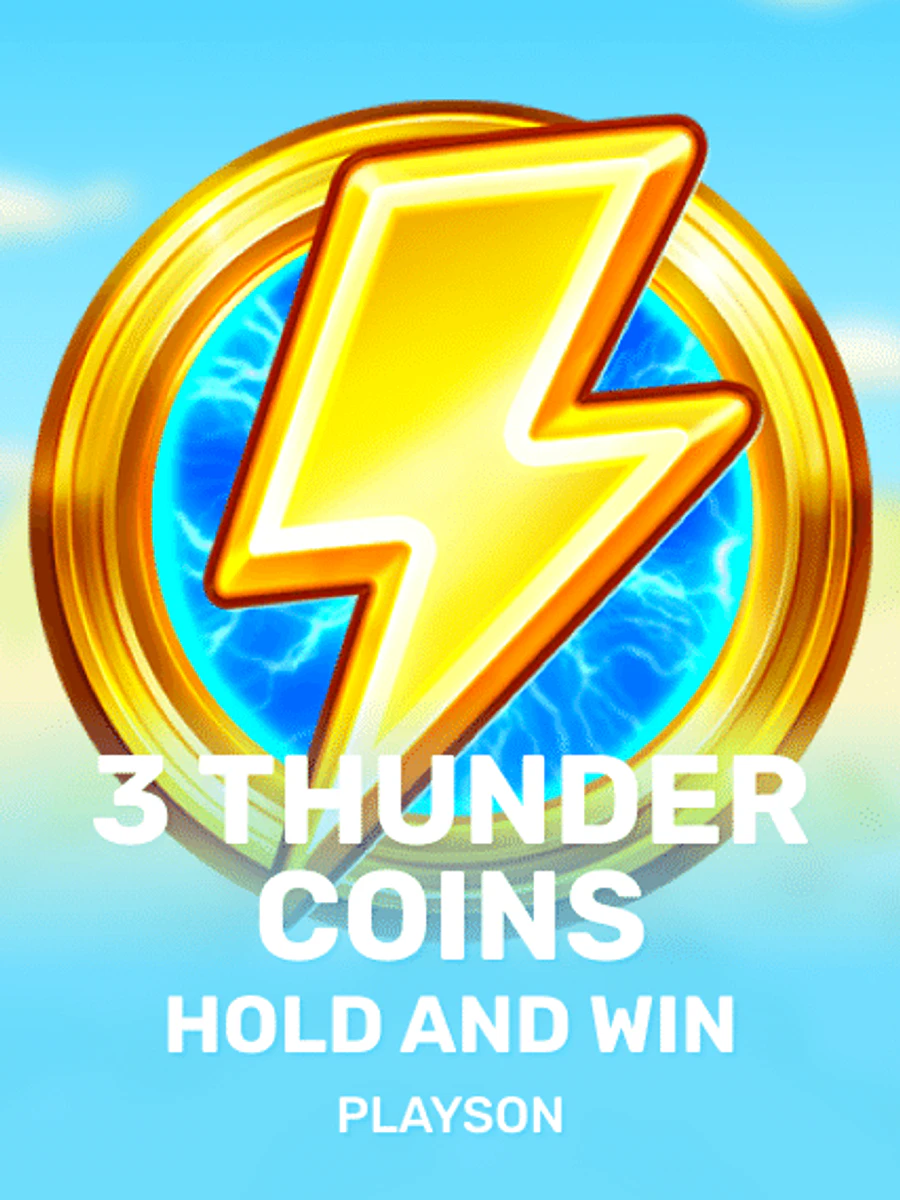 3 Thunder Coins: Hold and Win slot artwork