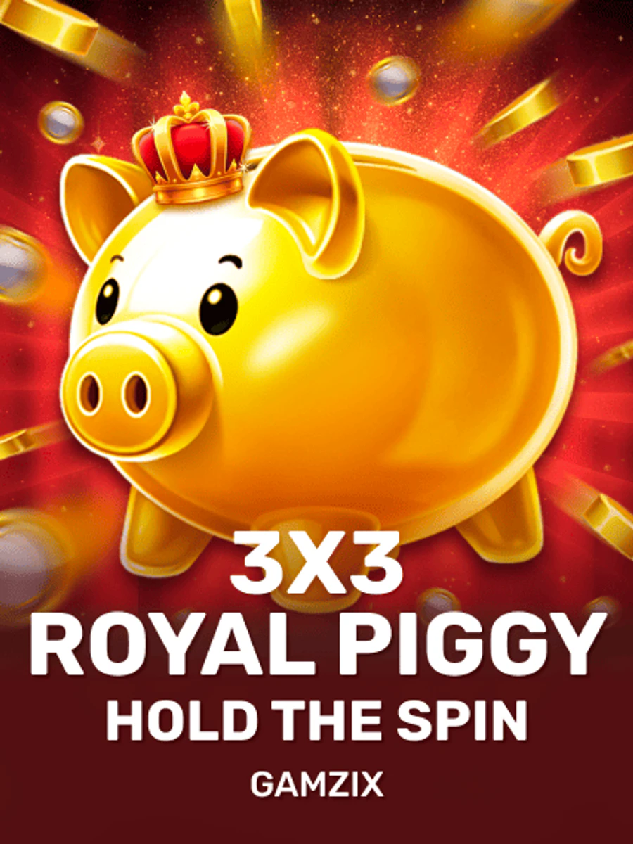 3x3 Royal Piggy Hold the Spin slot artwork
