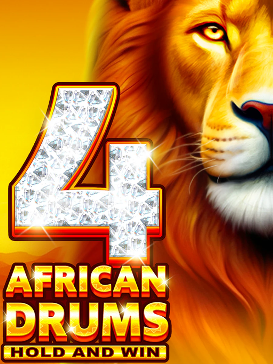 4 African Drums slot artwork
