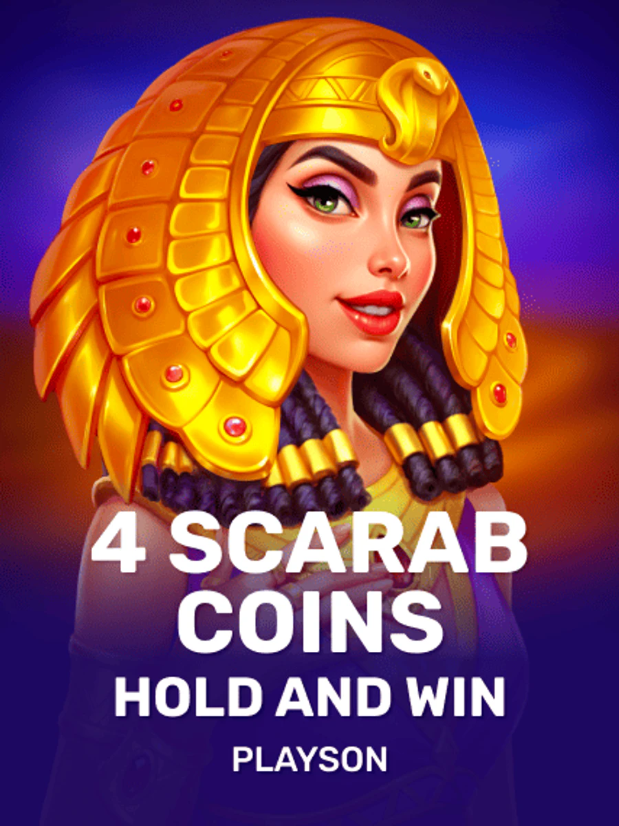 4 Scarab Coins: Hold and Win slot artwork