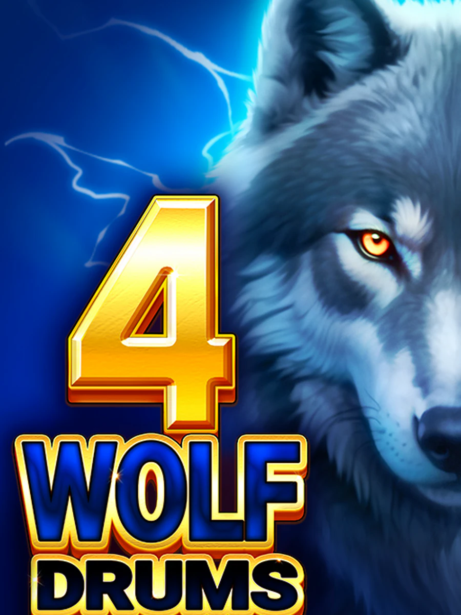 4 Wolf Drums slot artwork