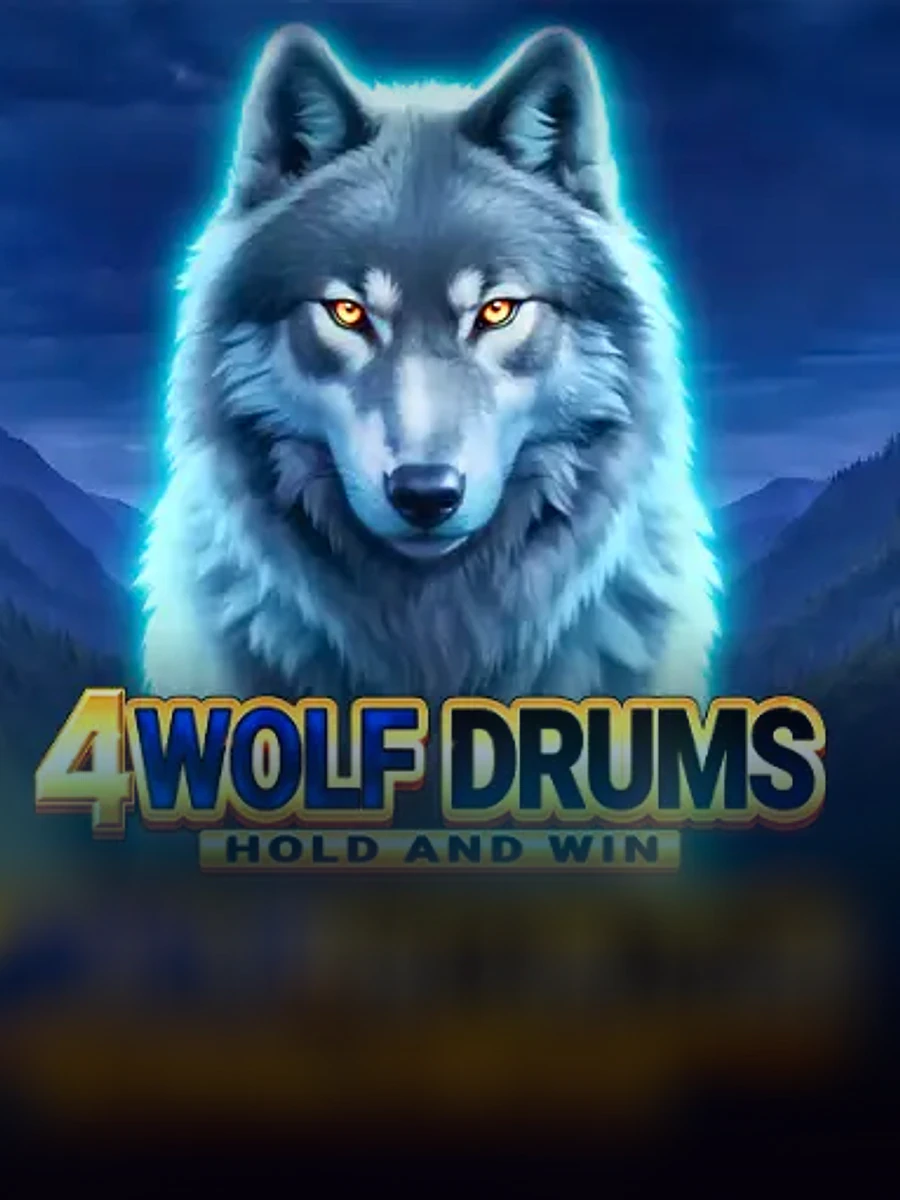 4 Wolf Drums Hold and Win casino game artwork
