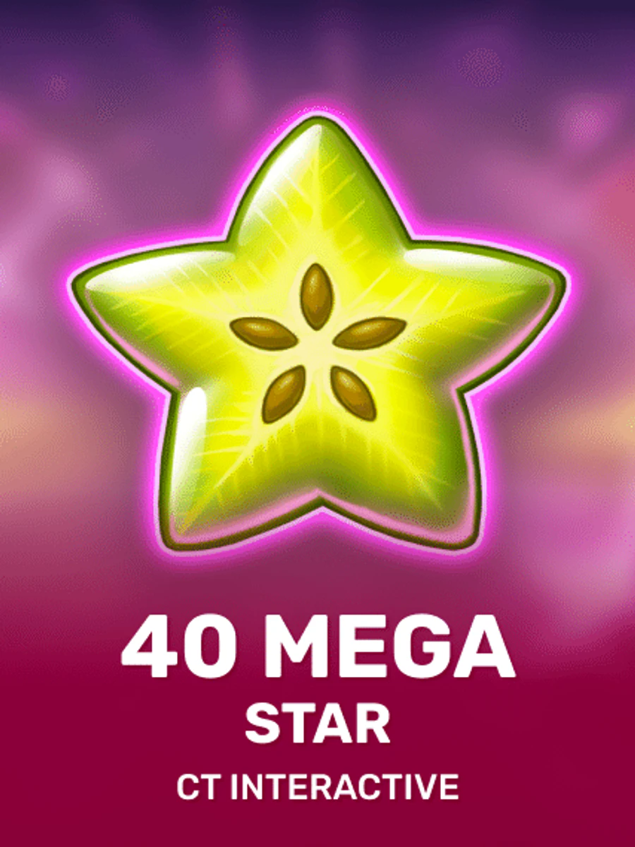 40 Mega Star slot artwork