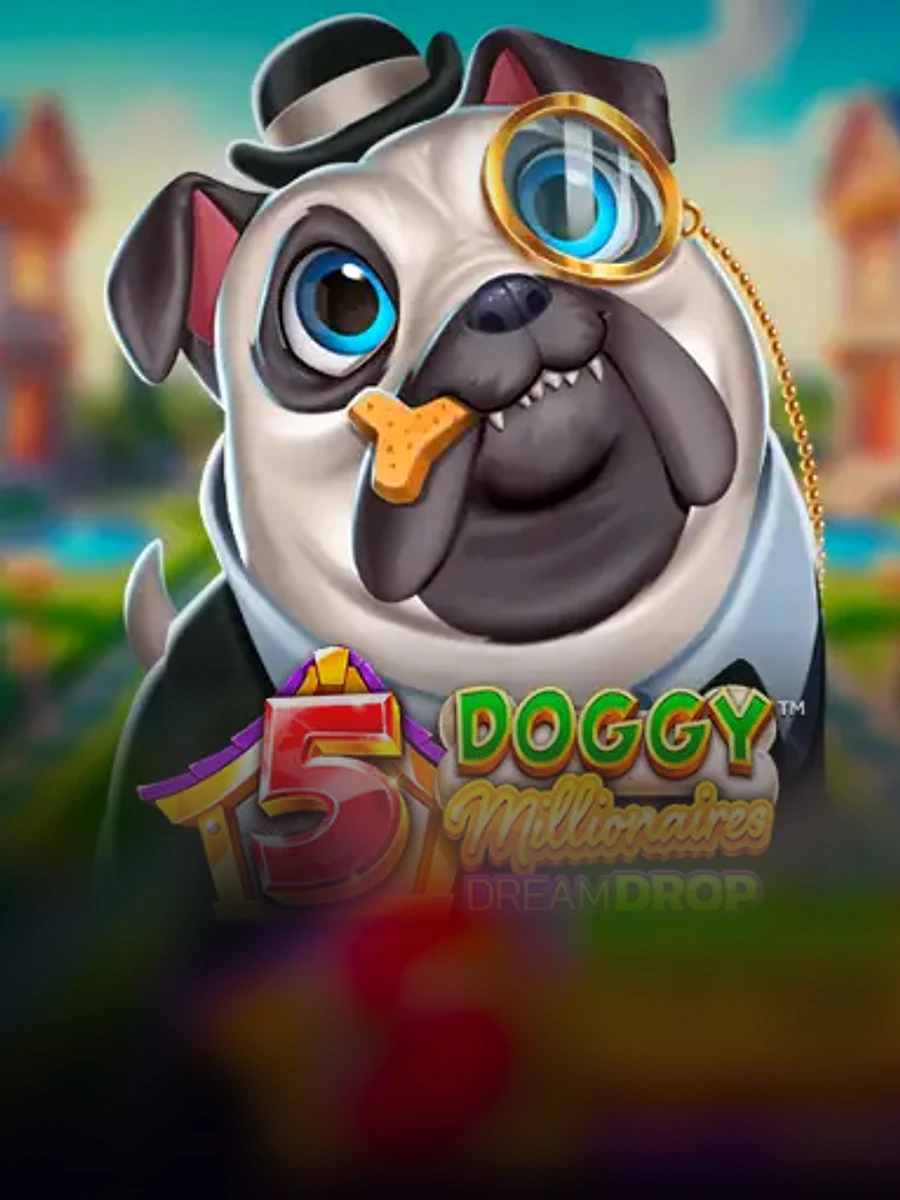 5 Doggy Millionaires Dream Drop casino game artwork