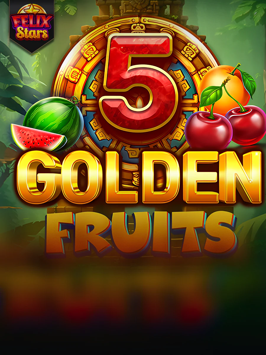 5 Golden Fruits Felix Stars slot artwork