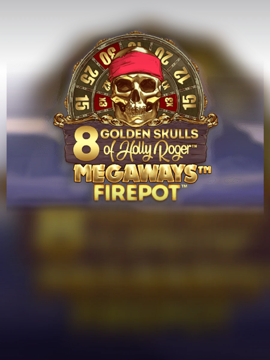 8 Golden Skulls of Holly Roger Megaways slot artwork