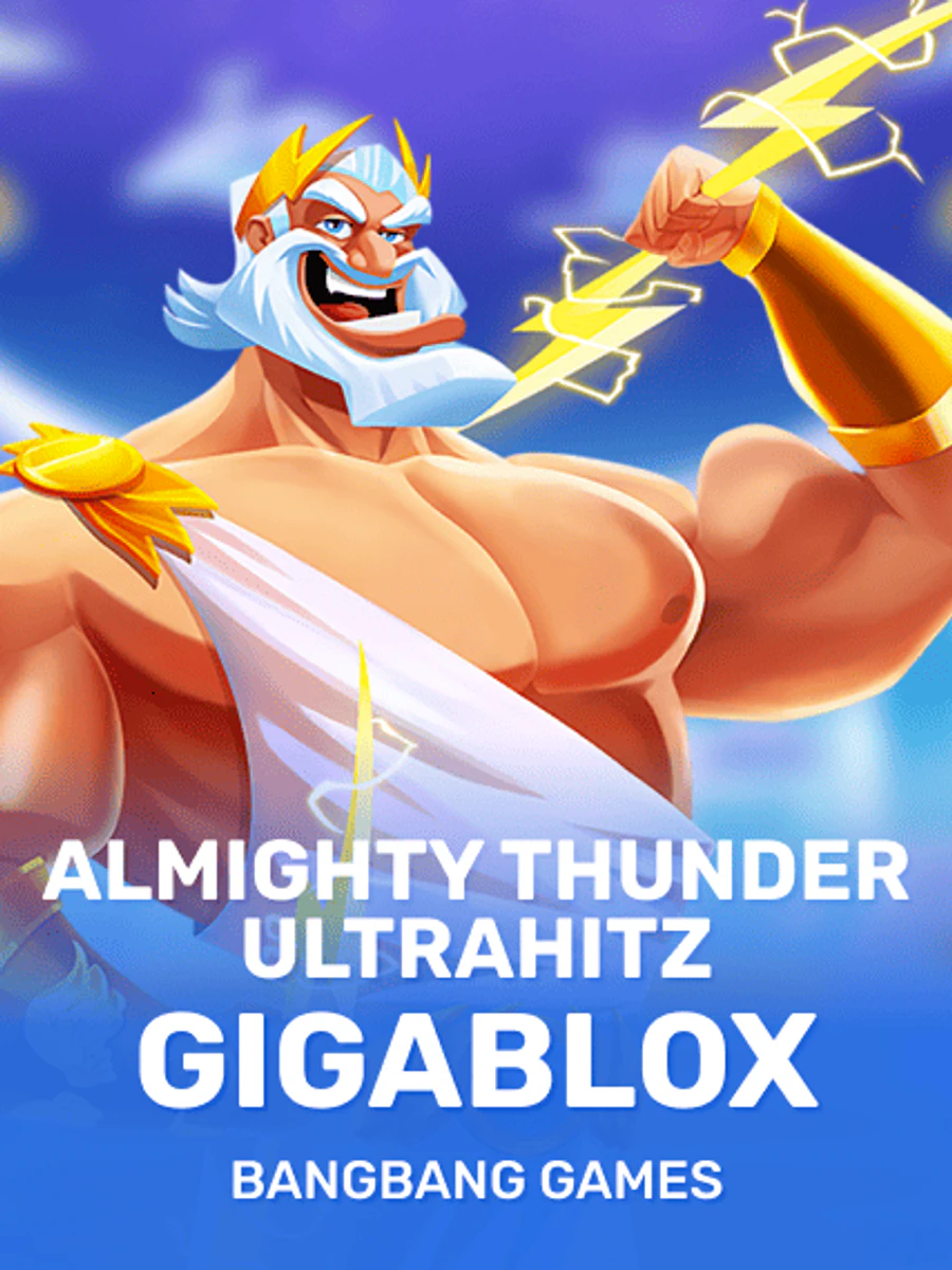 Almighty Thunder UltraHitz GigaBlox slot artwork
