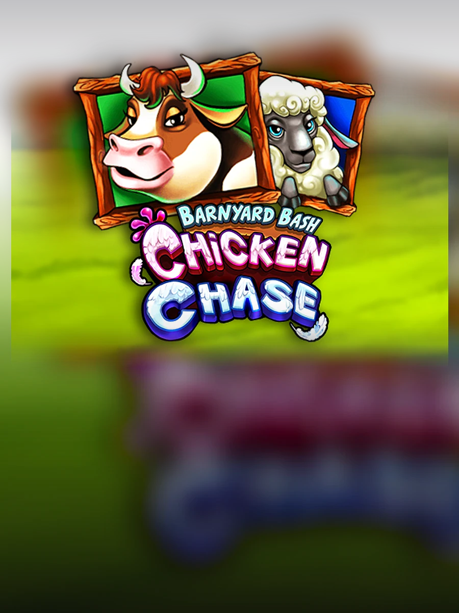 Barnyard Bash Chicken Chase slot artwork