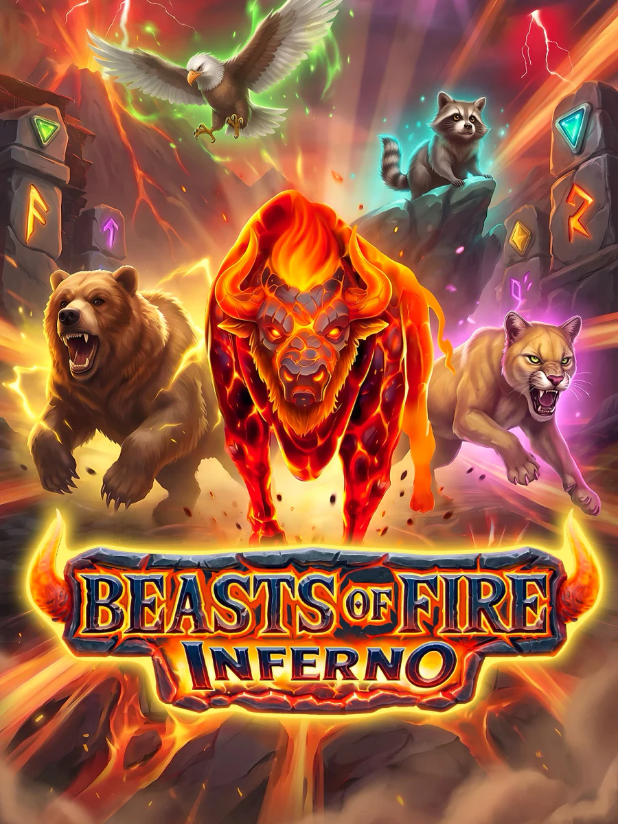 Beasts of Fire Inferno slot artwork