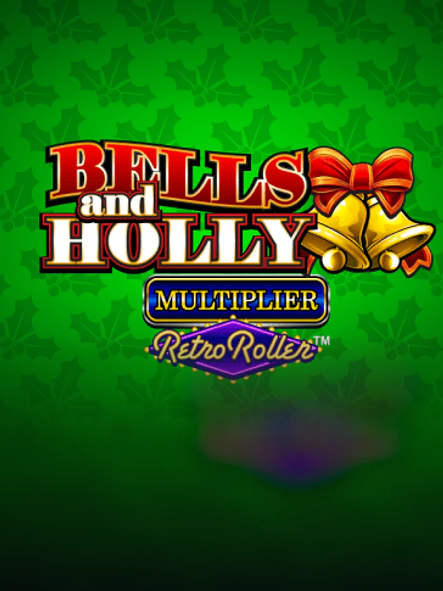 Bells and Holly Multiplier Retro Roller slot artwork