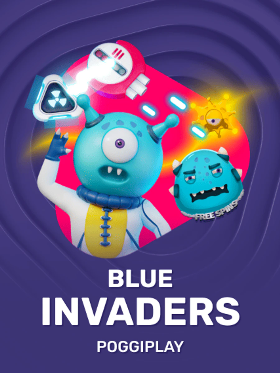 Blue Invaders casino game artwork