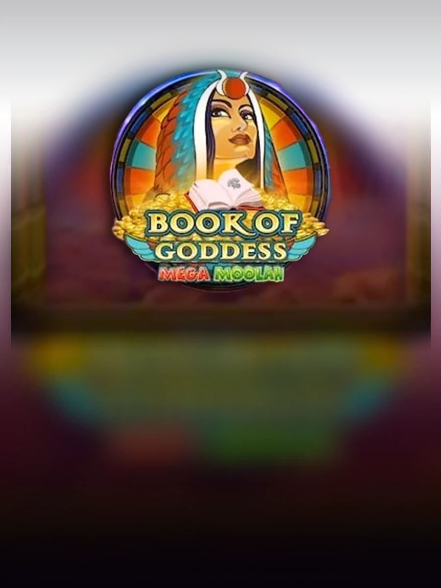 Book of Goddess Mega Moolah slot artwork