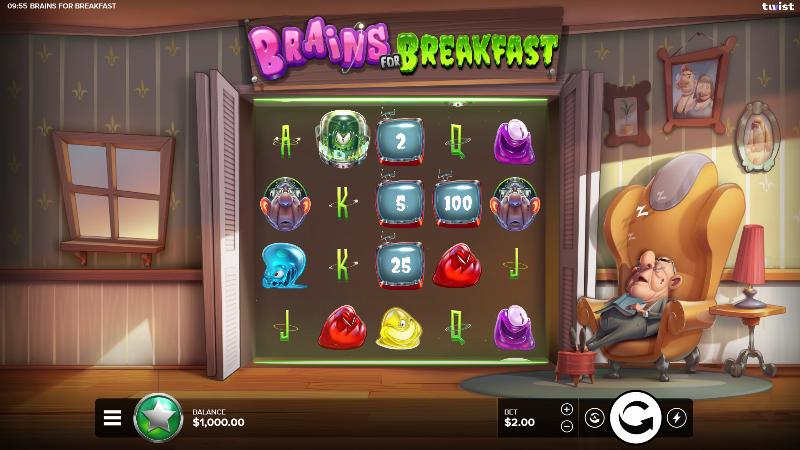 Brains For Breakfast slot artwork
