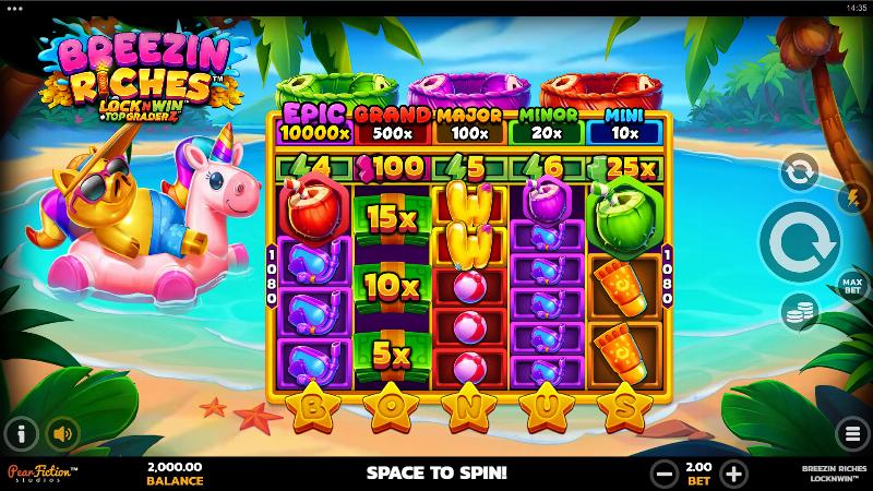 Breezin Riches slot artwork