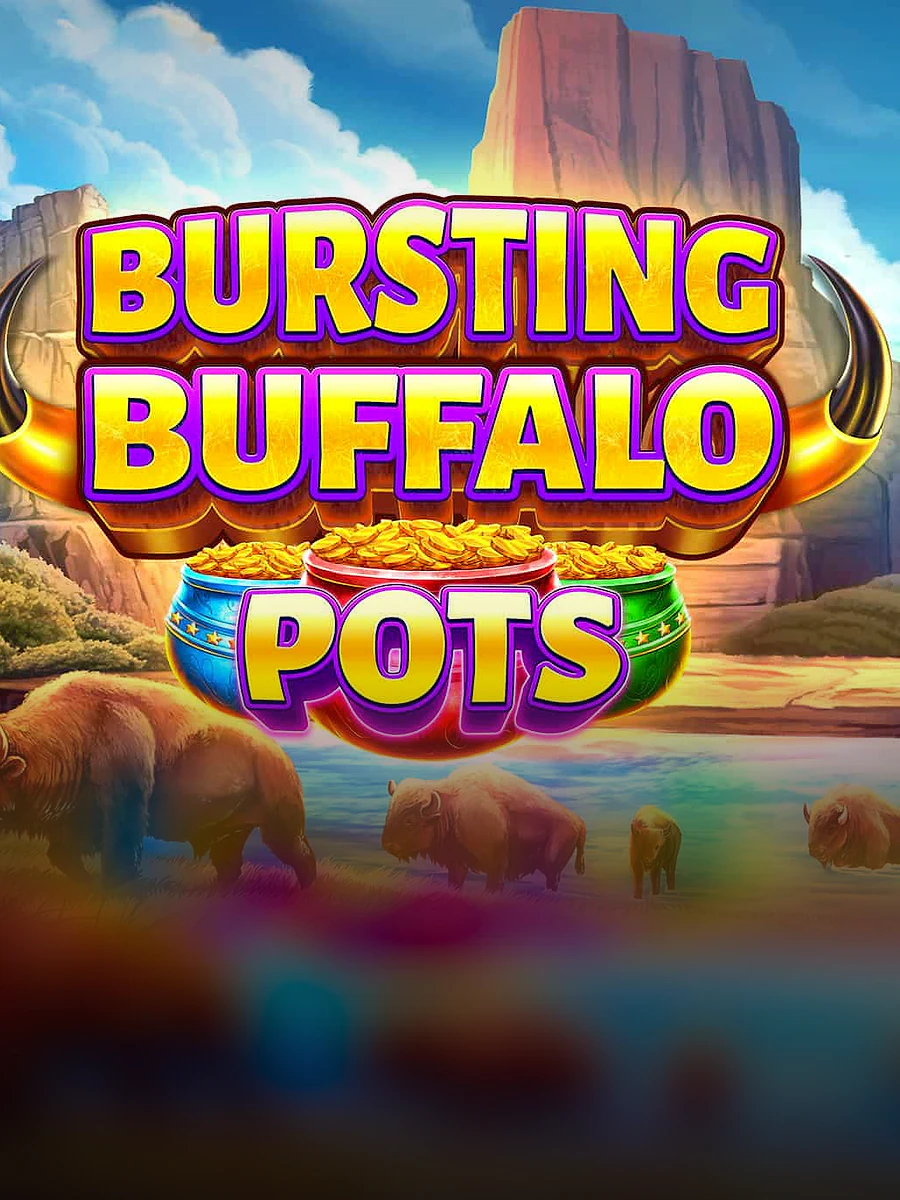 Bursting Buffalo Pots slot artwork