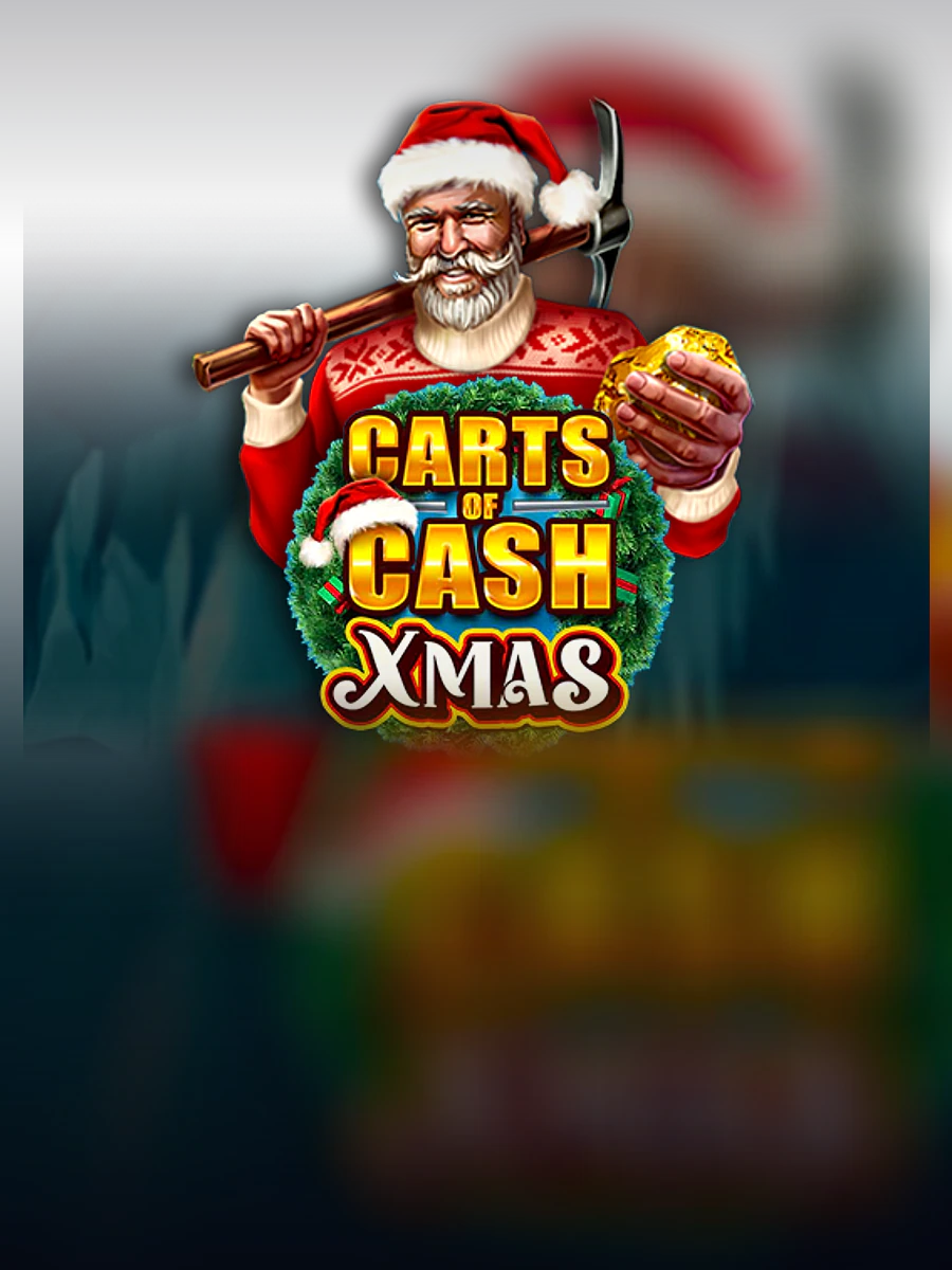 Carts Of Cash Christmas slot artwork