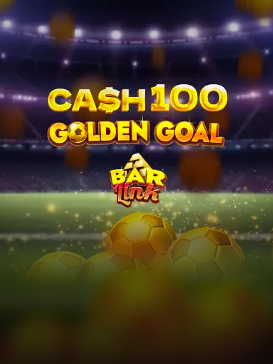 Cash 100 Golden Goal Bar Link slot artwork