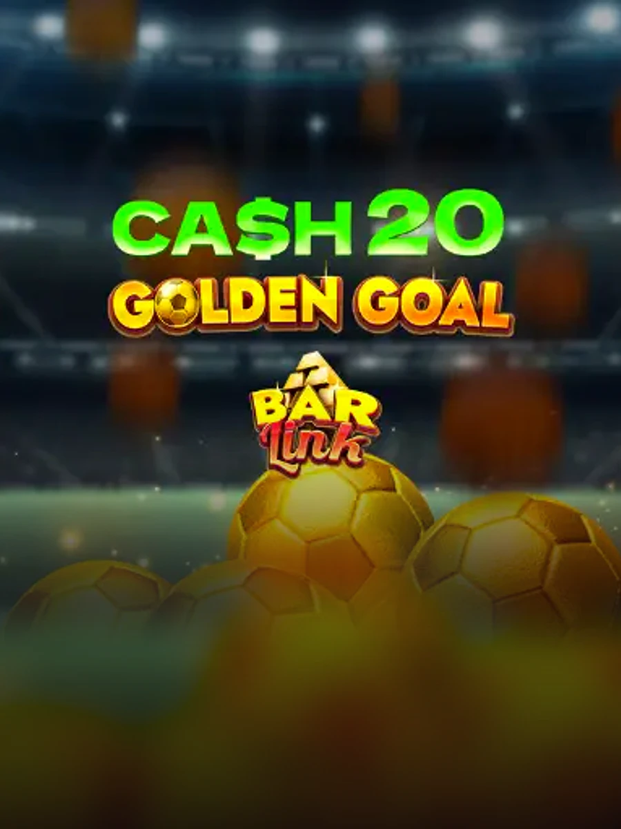 Cash 20 Golden Goal Bar Link slot artwork