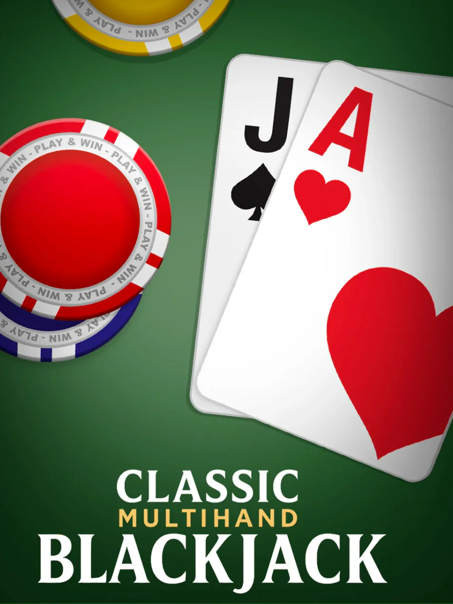 Classic Multihand Blackjack card game artwork