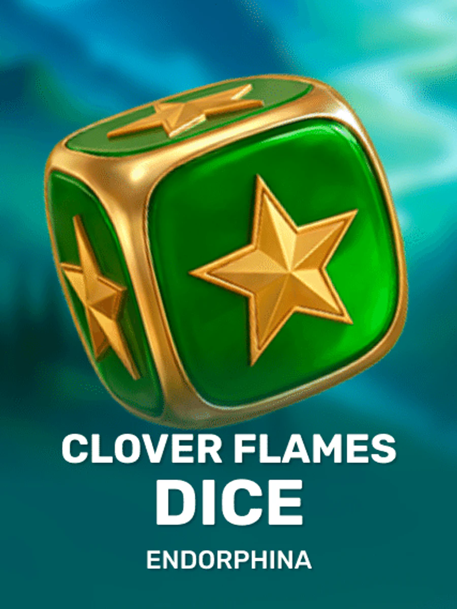 Clover Flames Dice slot artwork