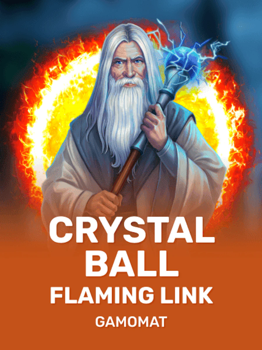 Crystal Ball Flaming Link slot artwork