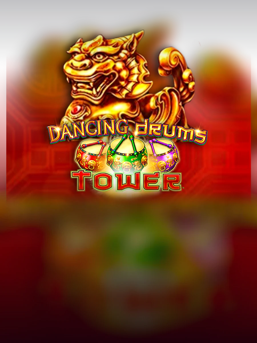 Dancing Drums Tower slot artwork