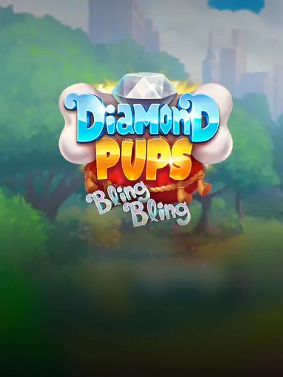 Diamond Pups Bling Bling slot artwork