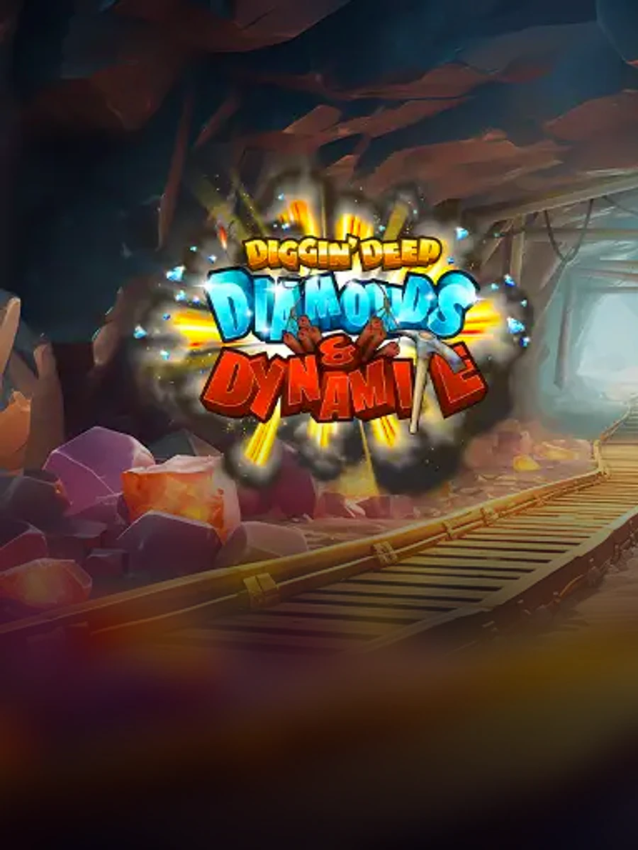 Diggin Deep: Diamonds and Dynamite casino game artwork
