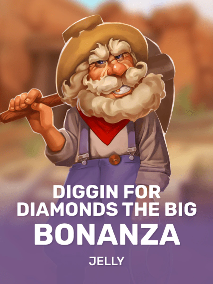 Diggin for Diamonds The Big Bonanza slot artwork