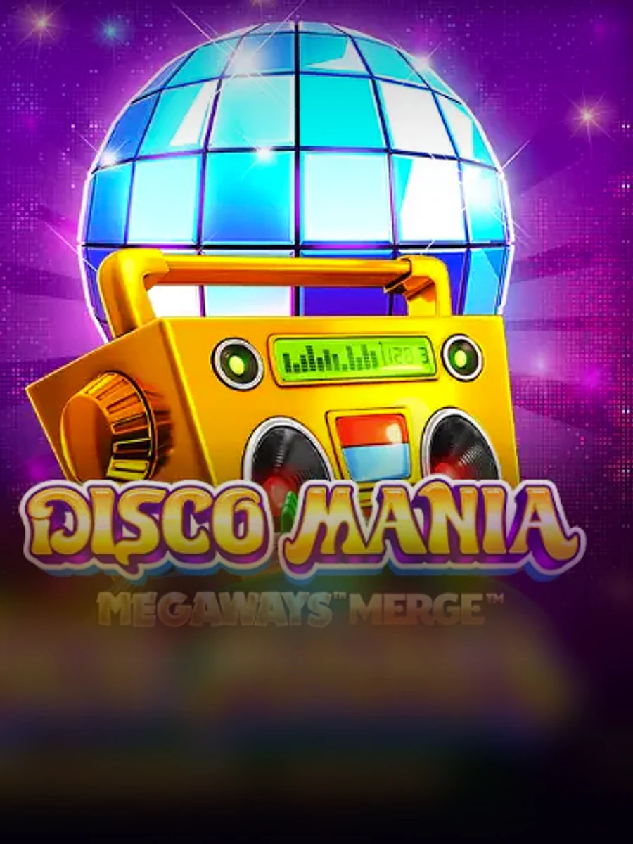 Disco Mania Megaways Merge casino game artwork