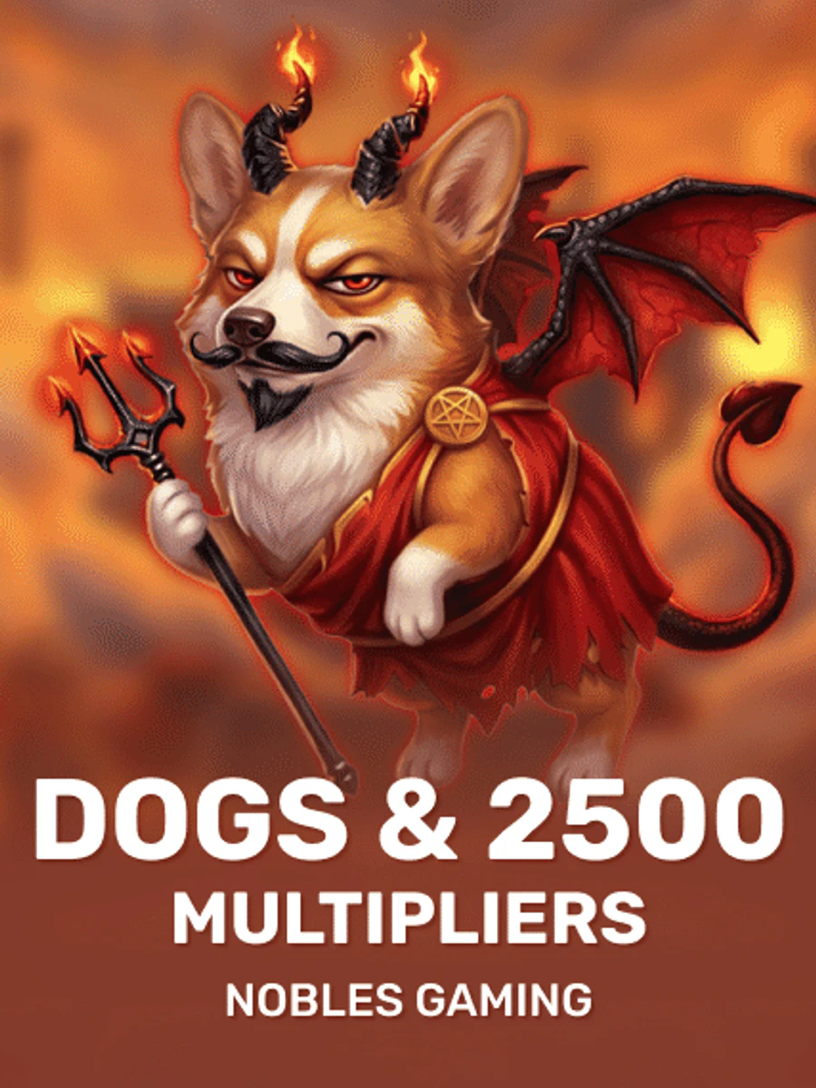 Dogs & 2500 Multipliers casino game artwork