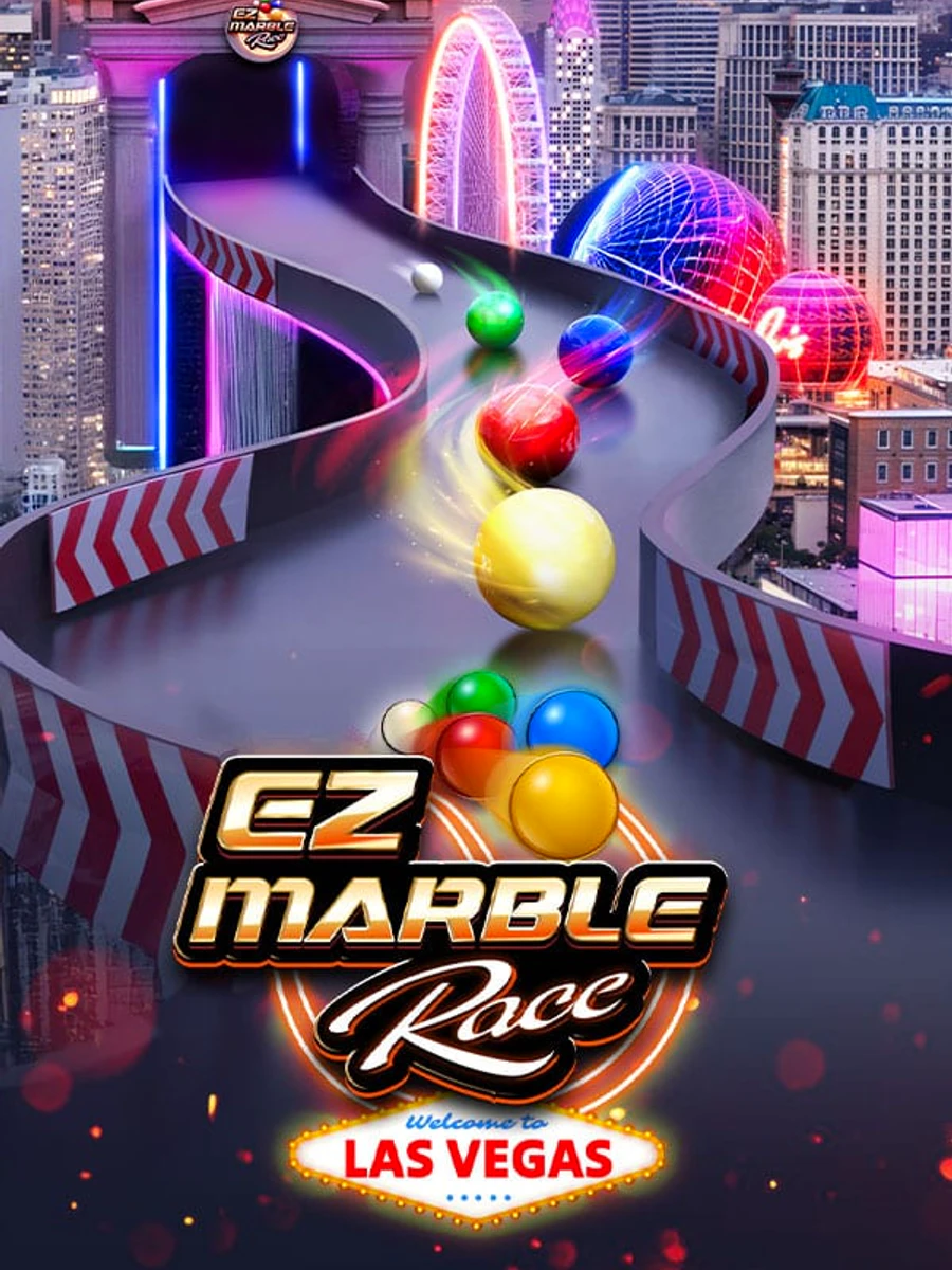EZ Marble Race Las Vegas casino game artwork
