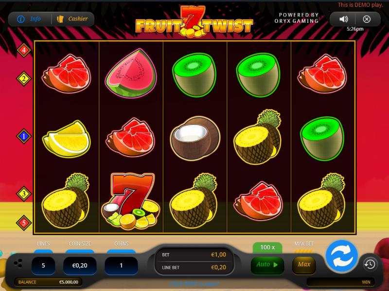 Fruit Twist (Oryx) slot artwork