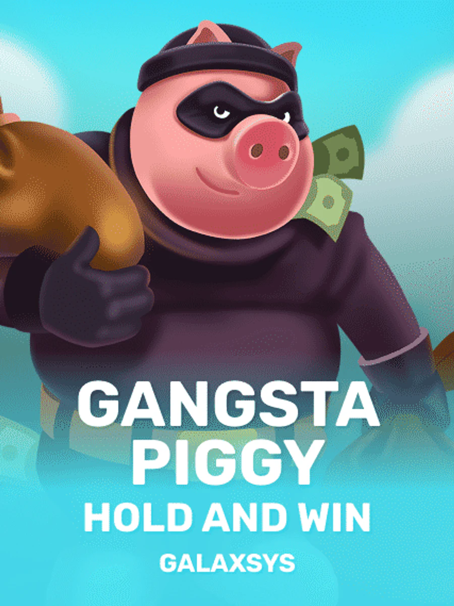 Gangsta Piggy: Hold and Win slot artwork
