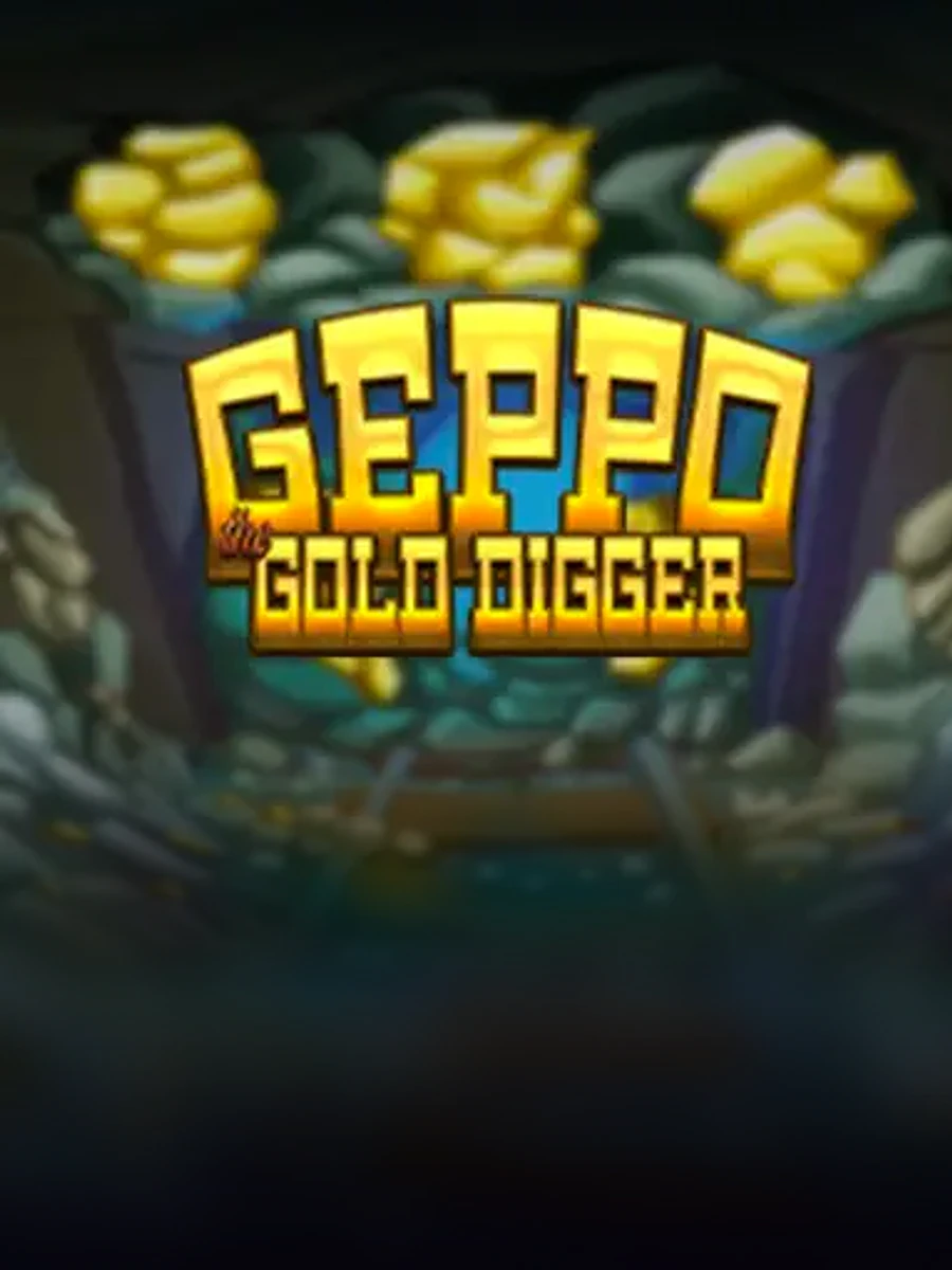 Geppo the Gold Digger slot artwork