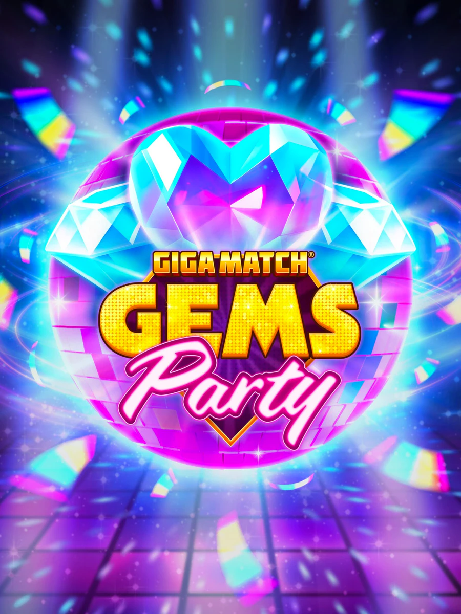 Giga Match Gems Party slot artwork