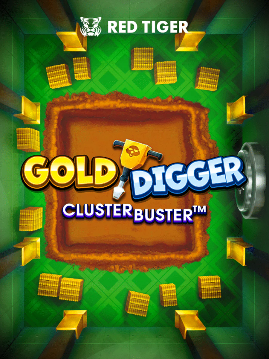 Gold Digger Cluster Buster slot artwork