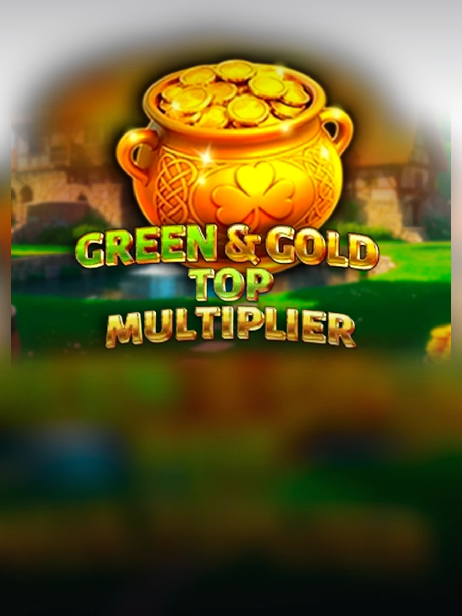 Green & Gold Top Multiplier slot artwork