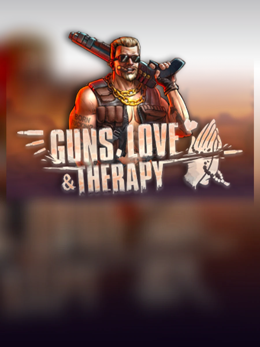 Guns, Love and Therapy slot artwork