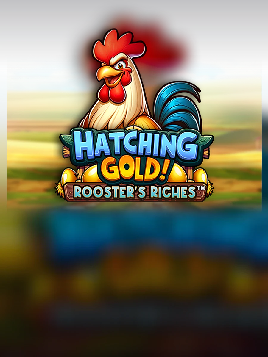 Hatching Gold! Rooster's Riches slot artwork