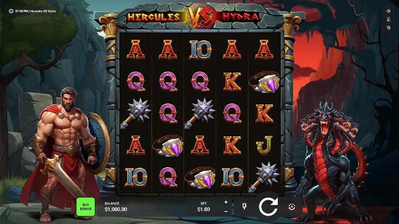 Hercules Vs Hydra slot artwork