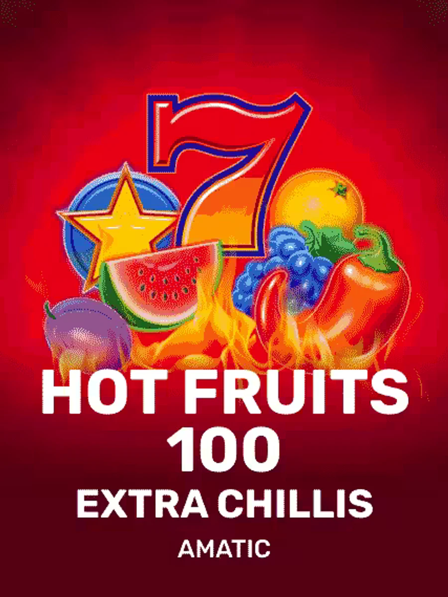 Hot Fruits 100 Extra Chillis slot artwork